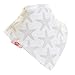 Zippy Fun Baby and Toddler Bandana Bib - Absorbent 100% Cotton Front Drool Bibs with Adjustable Snaps (4 Pack Gift Set) Unisex Grey and White