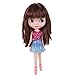 Evursua Big Head BJD Dolls12inch,Custom Dolls Compatible with Blythe Doll Clothes 2 Set,Color Eyes Changing,Doll Collector/Girls Gift