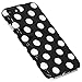 Lartin Soft Flexible Jellybean Gel TPU Case for iPhone 8 Plus/iPhone 7 Plus/iPhone 6S Plus/iPhone 6 Plus (Black White Dots)