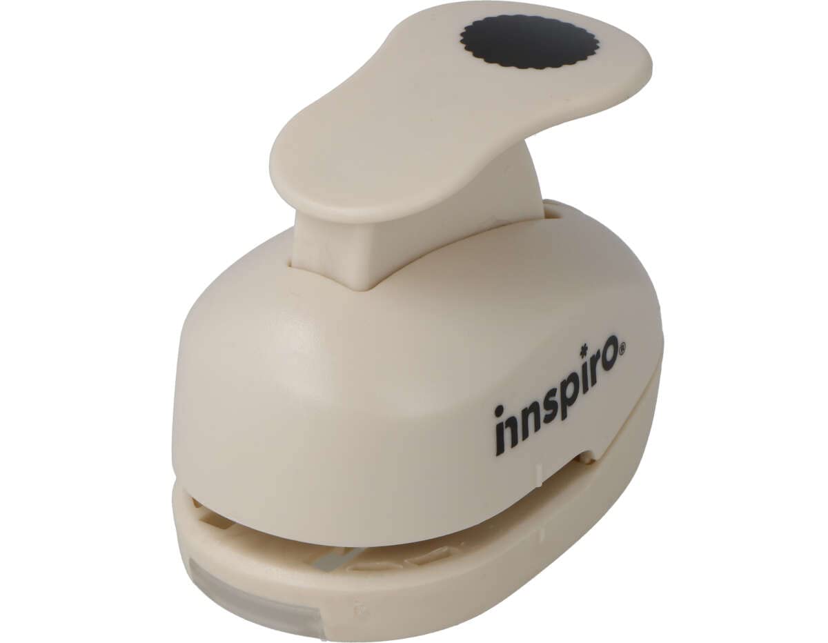 INNSPIRO Figure Die Cutter Eva Foam Punch Scalloped Circle 16mm Hole Punch for Scrapbooking, DIY Crafts, Card Making