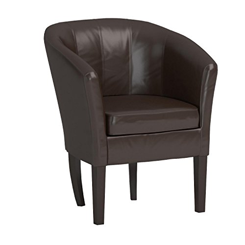Home Life Armen Linon Brown Sofa Arm Club Chairs Bicast Leather Finish Home Life