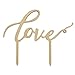 Pixnor Love Cake Topper Love Sign Wood for Wedding Birthday Party