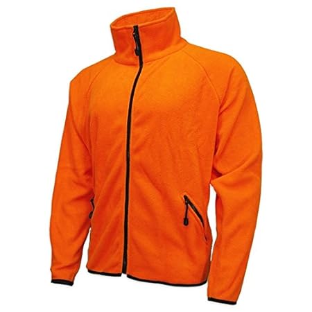 Amazon.com: WORLD FAMOUS Blaze Orange Fleece Jacket, 3XL: Everything Else