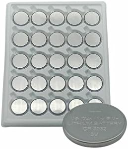 SkoTeRy 25 Pack CR2032 3V Lithium Battery 230Mah Bulk CR 2032 Coin Cell