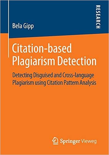 Citation Based Plagiarism Detection Detecting Disguised And Cross Language Plagiarism Using Citation Pattern Analysis Gipp Bela Amazon Com Books