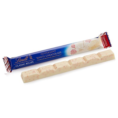 Lindt Classic Recipe Stick, Holiday White Chocolate Peppermint, Gluten