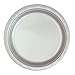 Hanna K. Signature Collection Silver Solid Color Premium Heavy Weight Plastic Dinner Plate (9