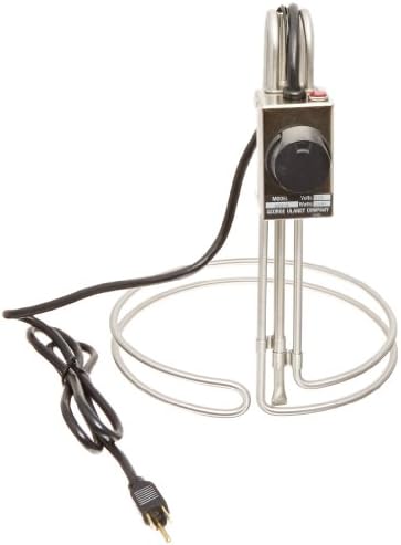 Ulanet 492-4 316 Stainless Steel Heetgrid Utility Immersion Heater with Thermostat Control, 10-1/2" Diameter, 14" Height