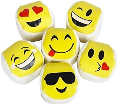 2" Emoji Hackysack Kickball 12pc set