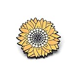 Yamalans Unisex Sunflower Brooch Pin Badge Enamel Backpack Jeans Decor Xmas Gift