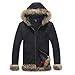 Ainiel Men's Anime Cosplay Costume Long Sleeve Hooded Coat(Large) Black