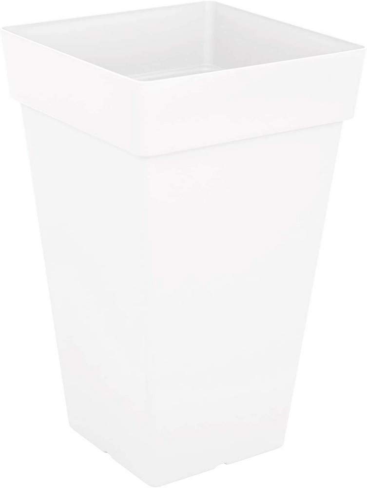 Capri Square High Pot 50 cm White