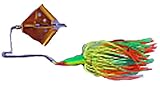 Megastrike Cavitron Buzzbait (3/8-Ounce, Gold Blade Fire Tiger Skirt)