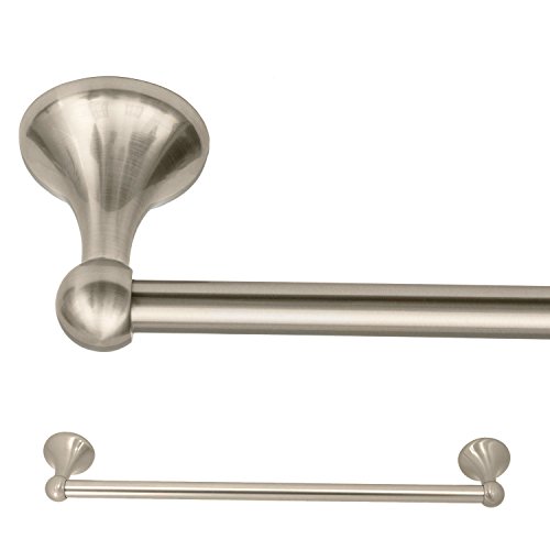5 Piece Contemporary Bathroom Hardware Accessories Set With 24" Towel Bar- (Satin Nickel) - Thumbnail 3
