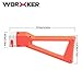 Worker Shoulder Stock Upgrade for nerf n strike elite series - White + Orange