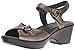 Dansko Women's June Flat Sandal, Pewter Nappa, 40 EU/9.5-10 M US