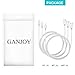 GANJOY iPhone Charger 3Pack 3FT/6FT/6FT(1M/2M/2M) Nylon Braided 8 pin Charging Cables USB Charger Cord, Compatible with iPhone X, 8, 8 Plus, 7, 7 Plus, 6s, 6s Plus, 6, 6 Plus, SE, 5s, iPad - Silver
