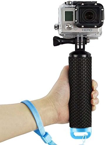 FIRMGE Waterproof Floating Hand Grip, Floating Stick, Floating Pole, Floating Camera, for GoPro Hero5,Black,Session,Hero4,Silver,Session,Hero LCD,3+,3/2/1, and SJ4000/5000/6000/7000 -Blue