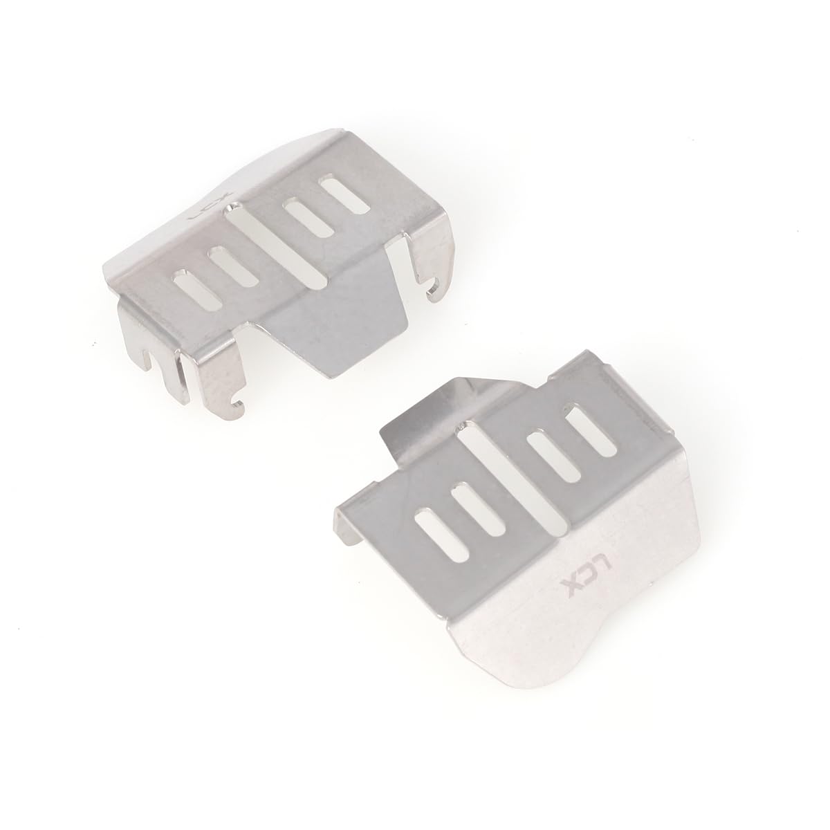 LCX Racing 1/10th RC Crawler Car Stainless Steel Front and Rear Axle Guard Protector Set for TRX4 2021, Upgrades Parts Accessories (Front Rear Axle Guard)