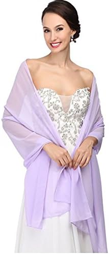 RLDRESS Womens Chiffon Bridal Evening Soft Wrap Scarf Shawl