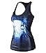Amoluv Hot Fashion Women Corpse Bride Printed Sleeveless T Shirt Vest Tank Tops