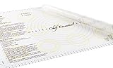 Silicone Pastry Mat Extra Large with Measurements and Recipes, 14.9 x 23.3