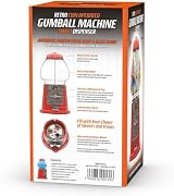 CKB LTD Large Retro Gumball Machine Red Metal Dispenser 28cm view 4