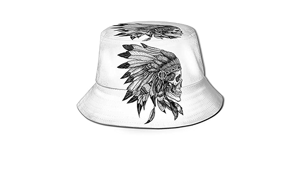 NOBAHIDS Aboriginal Skull Bucket Hat 