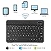 CHESONA 9th Gen Keyboard Case Compatible 9th/8th/7th 10.2 inch Ultra Slim PU Leather Stand Flip Detachable Wireless Keyboard Cover, Pencil Holder, Black