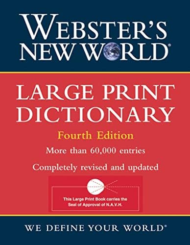 Amazon.com: Webster's New World Portable Large Print Dictionary