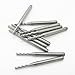 JIUWU 3.175mm Carbide End Mill 2.0mm Cutting Edge Engraving Bits CNC PCB Machinery Pack of 10