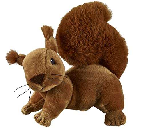 Bauer Spielwaren 12962 I Like My Planet Scoiattolo di peluche in materiale riciclato, marrone