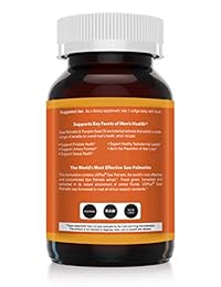 Extracto de palmetto de sierra (100% extracto) Plus aceite de semillas de calabaza: extracto de palmetto de sierra de grado farmacéutico – Potente bloqueador DHT, soporta salud de próstata y niveles de tesosterona 60 geles suaves.