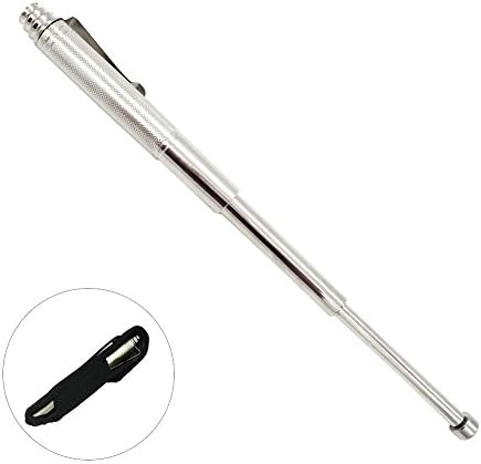 Self Defense Weapons 12.4 Inch Expandable Stick Tactical Pen Survival Tool Collapsible Anti-Skid for Window Breaking Security Emergency Escape Outdoor Walking Hiking Tools