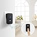 No Battery Required Wireless Doorbell, IP55 Waterproof  2 [Self-Powered] Push Button and 1 Plug-in Receiver, 58 Chimes with 4 Level Volume and LED Flash [ Black, 2018 Upgraded ]
