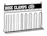 Durham 907-08-S129 Gray Cold Rolled Steel 10 Loop Hose Clam Rack, 23-1/4