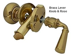 QCAA Solid Brass Storm Door Latch, Polished