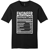 Engineer Gift Nutritional Facts Gag Gifts Funny Young Mens T-Shirt