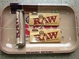 Raw Rolling Tray Small Bundle with Raw 110mm Roller and Raw King Size Supreme Rolling Papers (Small)