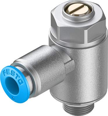 Festo 537075 One-Way Flow Control, Model GRLA-1/8-QS-6-MF-D