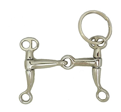 Horse Bit Key Chain Western Novelty Equine Gift Tom Thumb Snaffle