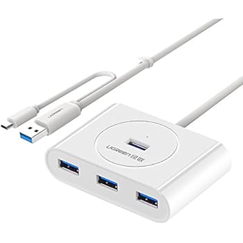 4-USB 2.0 OTG HUB / Dock for Mobile Phone / Computer - White