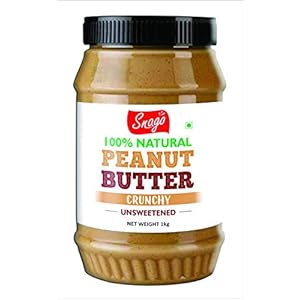 Snago 100% Natural Peanut Butter – Crunchy – 1kg