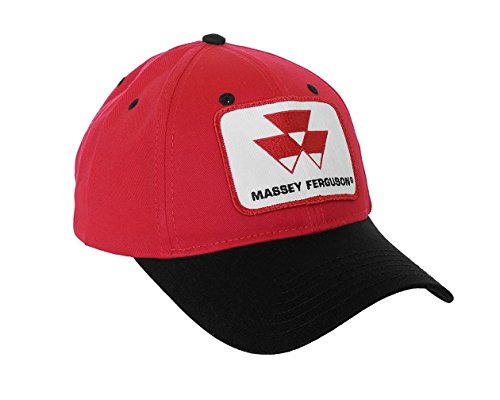 J&D Productions Massey Ferguson Hat; red crown, black brim