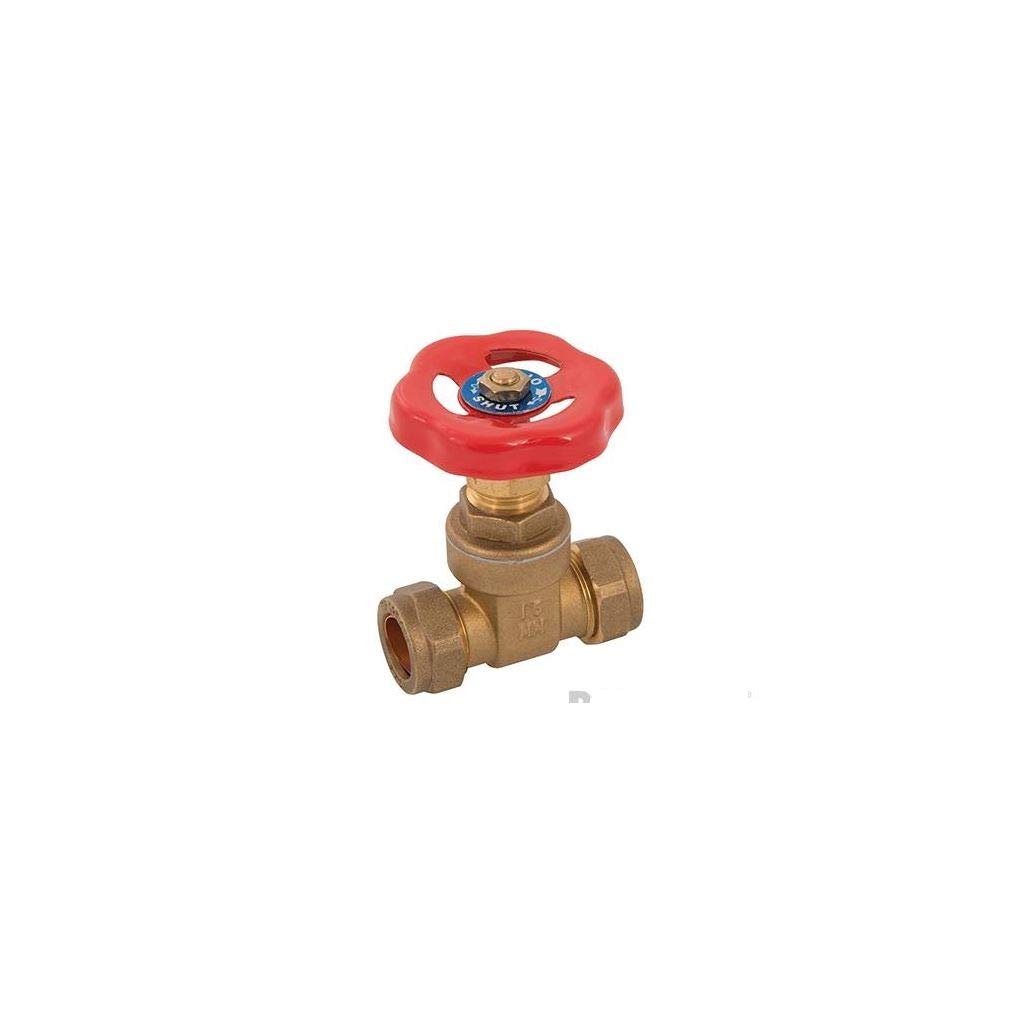 Plumbob 971611 Gate Valve, Body-Golden/Handle-Red