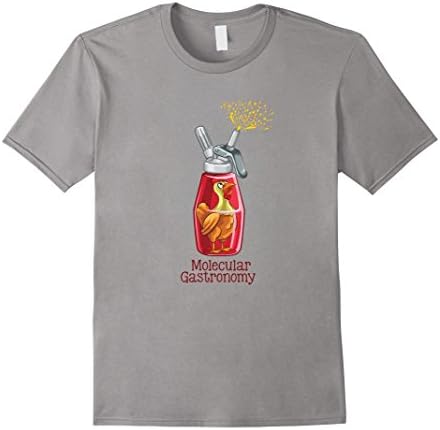 Men's Chef's T-Shirt Molecular Gastronomy Medium Slate