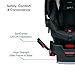 BRITAX B-Safe 35 Infant Car Seat - Rear Facing | 4 to 35 Pounds - Reclinable Base, 1 Layer Impact Protection, Raven (E1A728Y)