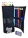 Fat Jumbo Kids Colored Pencils 15 Piece - Chubby for Easy Holding - For Kids - Easy to hold and draw - BONUS Pencil Wrap, Mini Eraser, Pencil Sharpener for FULL 18 Piece Kit - Whale/Elephant Style