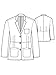 Grey's Anatomy 4456 Women's Notch Collar Lab Coat White M