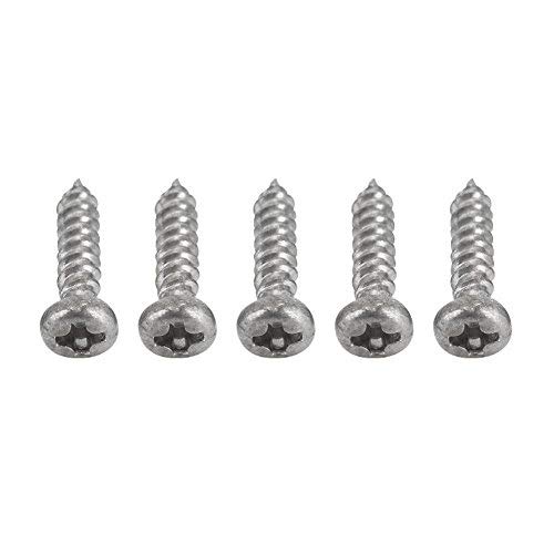 50pcs Screws for Guitar,Chrome Mounting Screws for Guitar Machine Heads Tuning Pegs Tuners(Silver)